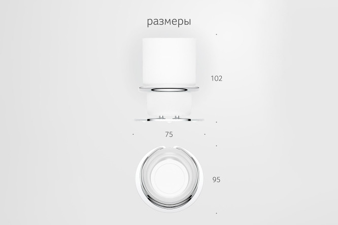 Держатель со стаканом Harmonie AWE 001