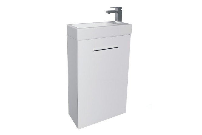 Изображение товара Тумба для ванной 1Marka Ноктюрн 39 см белый глянец