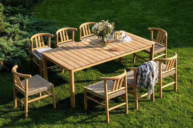 Изображение товара Обеденная группа из тика Bungalow