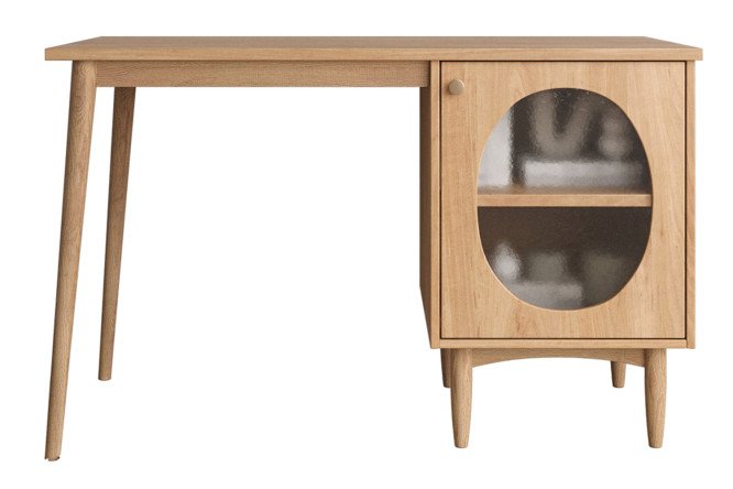 Изображение товара Рабочий стол Bubble с правой тумбой 120x60 см, современный дизайн