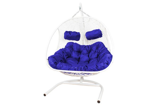 Изображение товара Кресло подвесное Добрыня цвет основания и каркаса белый, отделки белый