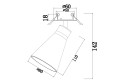 Светильник встраиваемый MAYTONI Ceiling & Wall Virar 8x14.2x8 см, GU10