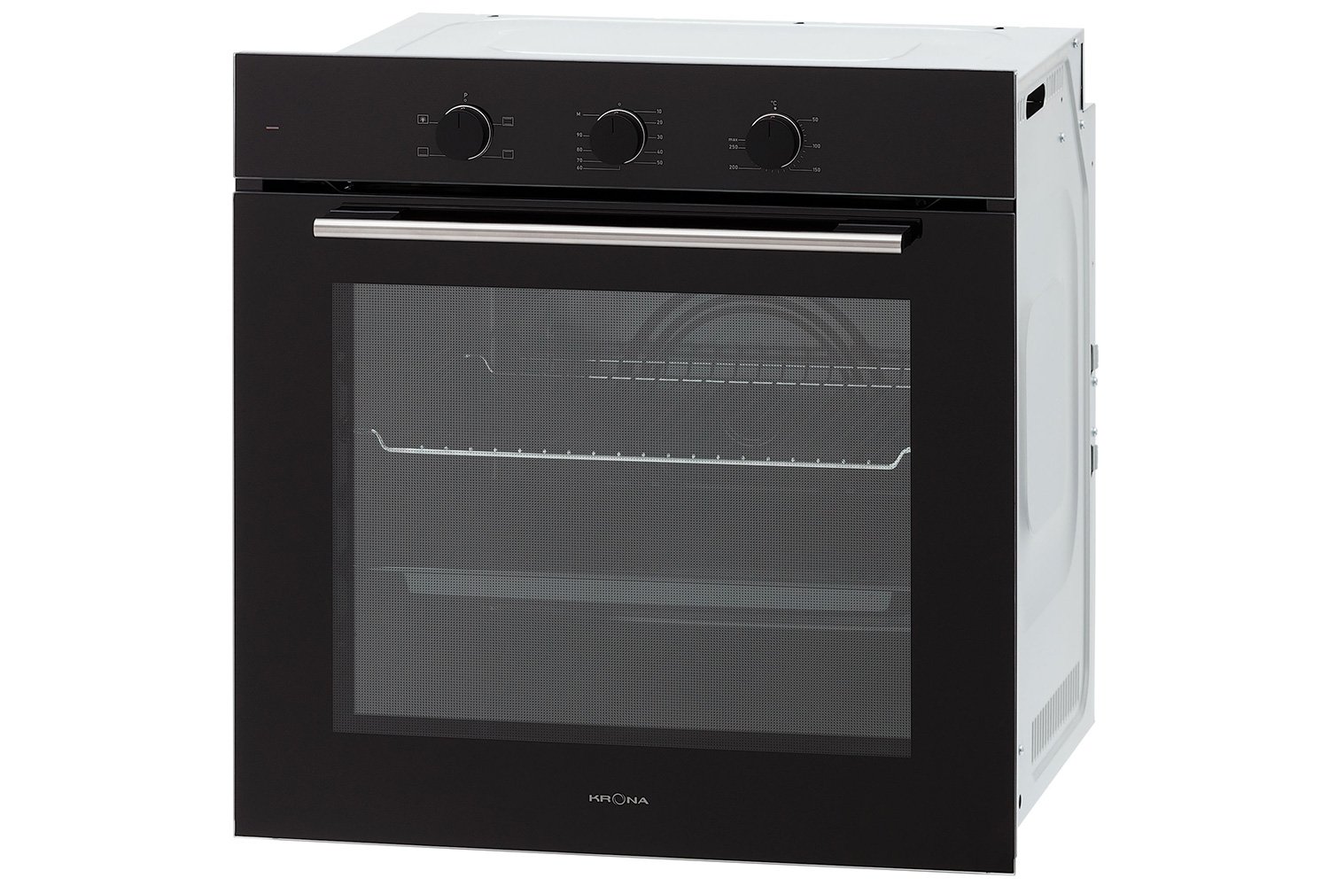 Электрический духовой шкаф KRONAsteel Element 60 BL KROE068, чёрный 59.5х59.5х56.7 см