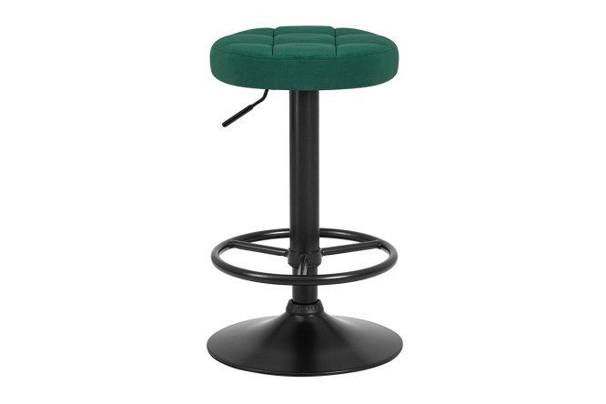 Изображение товара Барный табурет DOBRIN Bruno Black зелёный 36х61х36 см с чёрными ножками