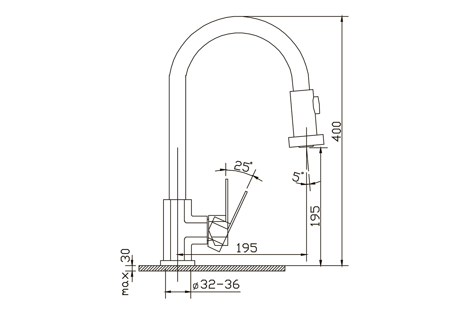 Смеситель для кухни ARGOTECH Sink