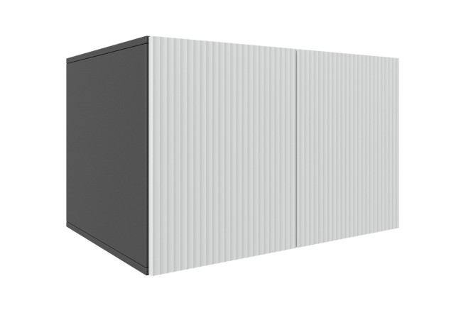 Антресоль Оскар Амели 80x50x56.6 см, цвет каркаса антрацит, фасада тальк