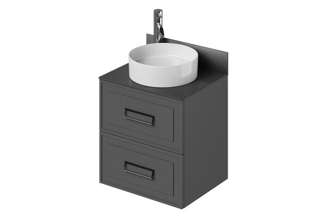 Изображение товара Тумба подвесная Pino 58.2 см, цвет каркаса графит, фасада графит