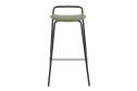 Стул барный Stool Group Mantis 46.5х82х47 см, цвет обивки зелёный, ножек чёрный
