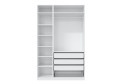 Шкаф 3-дверный HOFF Блокс Скаген 149,5х236,4х59,9 см, белый, молочный