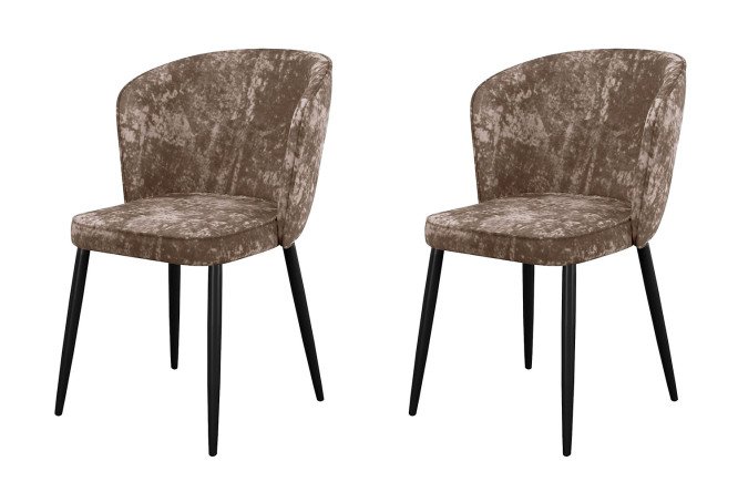 Изображение товара Комплект стульев DIKLINE 347 с велюровой обивкой 56х85х52 см