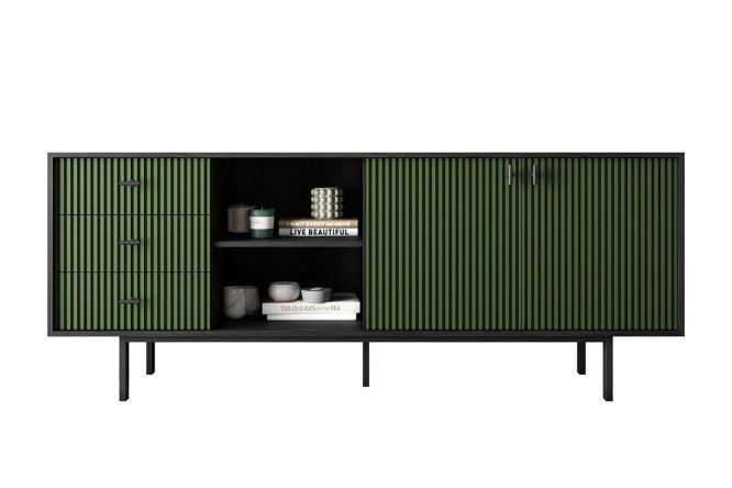 Изображение товара Комод Emerson с дверками и нишей 190х75х45 см в современном стиле