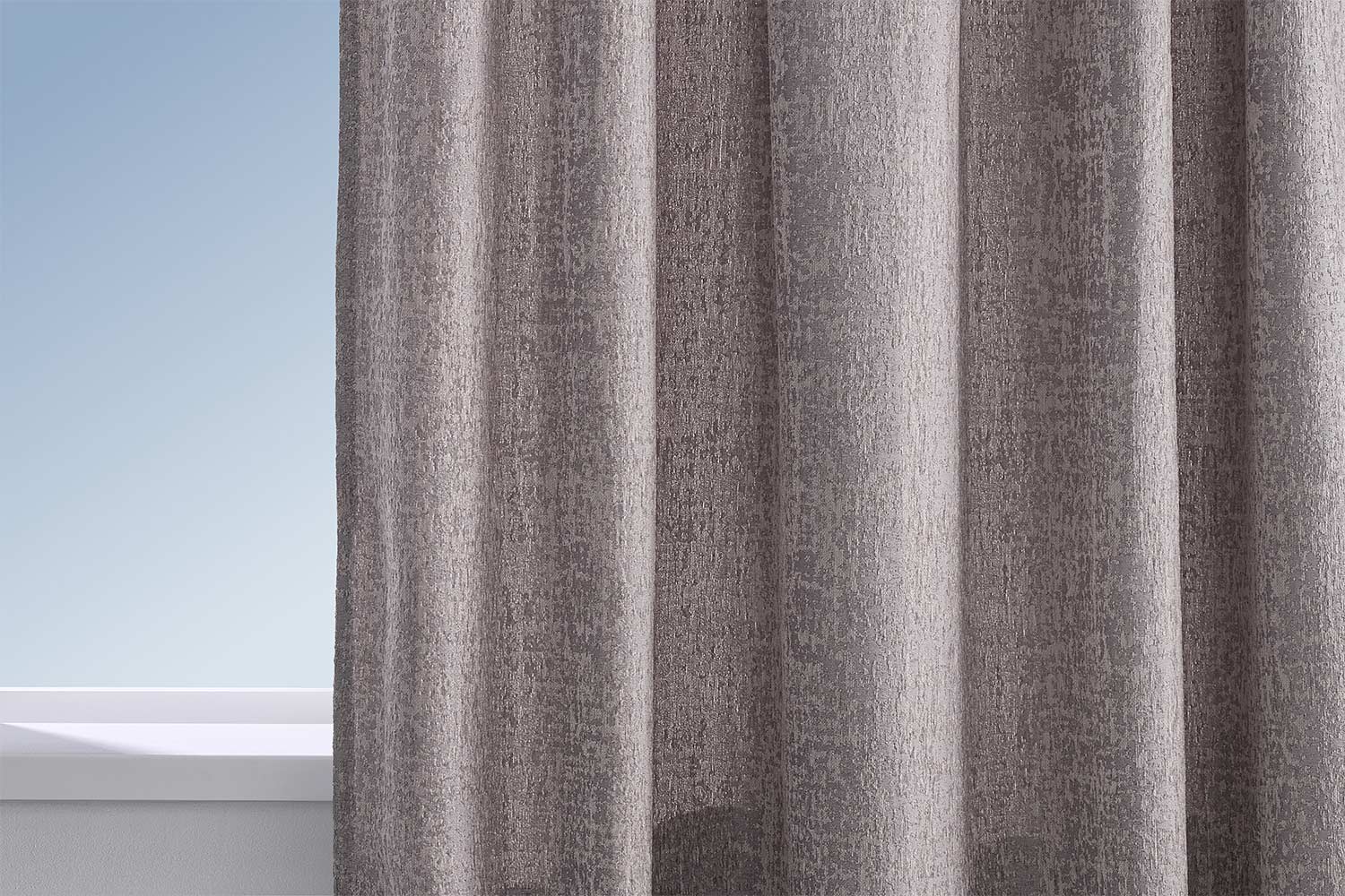 Штора HOFF Dora 180х280 см, 1 шт., цвет серый, кофейный