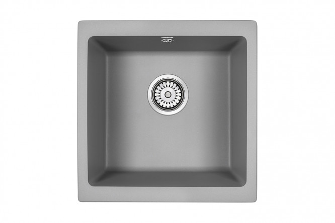 Изображение товара Врезная кварцевая мойка PAULMARK Brilon PM104546-GRM 44.5х46х20 см