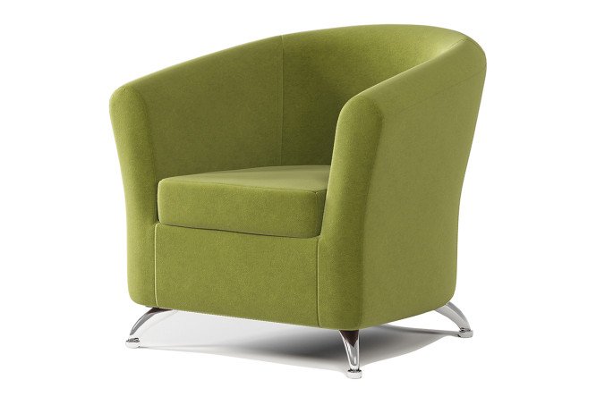 Изображение товара Кресло Евро с велюровой обивкой размер 82,5х76х82 см