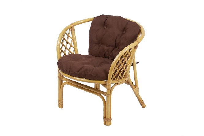 Изображение товара Кресло Багама мёд коричневое со съемными подушками стильное комфортное