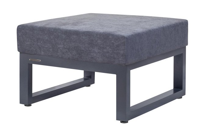 Изображение товара Пуф уличный Capri серый каркас тёмно-серый мягкий элемент