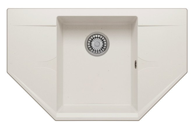 Изображение товара Мойка врезная с крылом POLYGRAN Riff 80х50х21.6 см