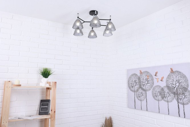 Люстра SCHAFFNER Forbici 22 кв.м., 61.5x29x61.5 см, E27