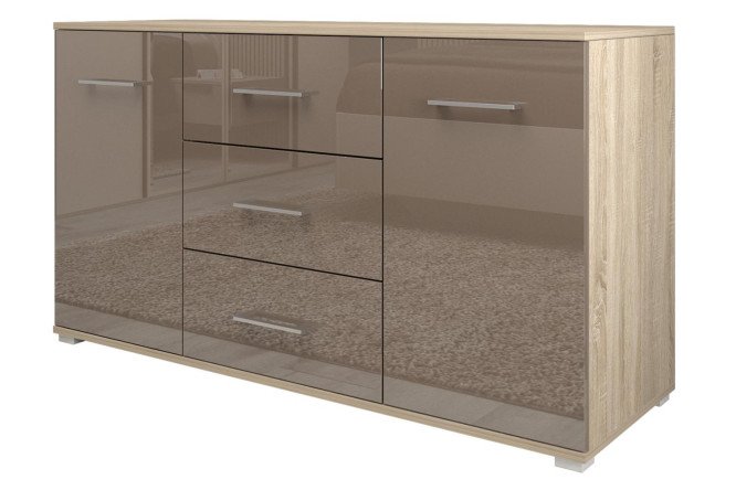 Изображение товара Комод Ваш День Silvia с глянцевым фасадом и размером 130,5х73,6х42,9 см