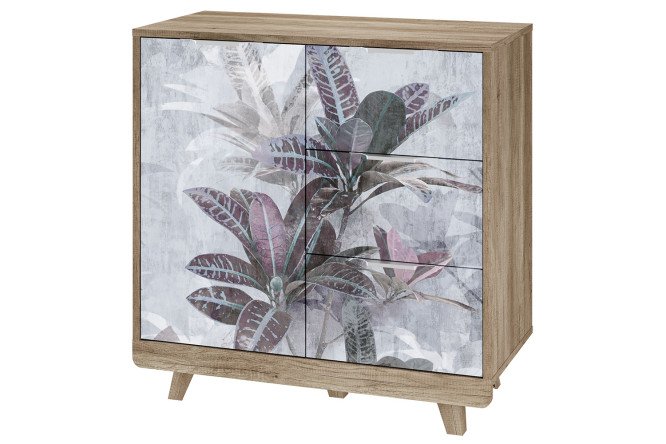 Изображение товара Комод Мегаполис с фасадом бали и дубовым каркасом 81,8х82,8х40,4 см