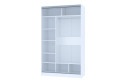Шкаф-купе Home 135х229,5 см, белый, с одним зеркалом