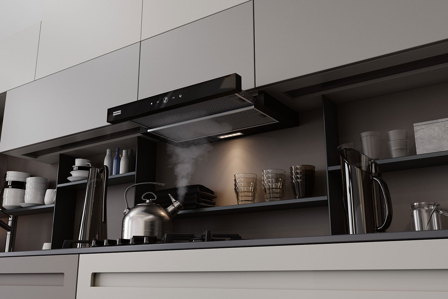 Вытяжка FRANKE Touch 60 BK 315.0702.966 цвет чёрный, 59.5 см
