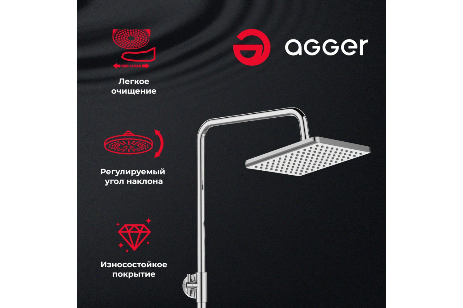 Душевая система AGGER Brilliant A0394400