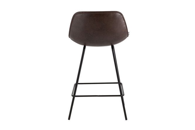 Фото 7 Стул полубарный Stool Group Деймон 49х92.5х47.5 см, цвет обивки коричневый, ножек чёрный