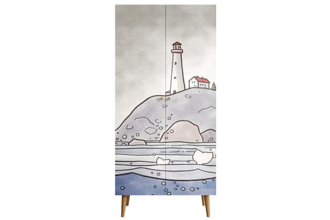 Изображение товара Шкаф 2-створчатый Berber малый из ЛДСП 80х170х50 см