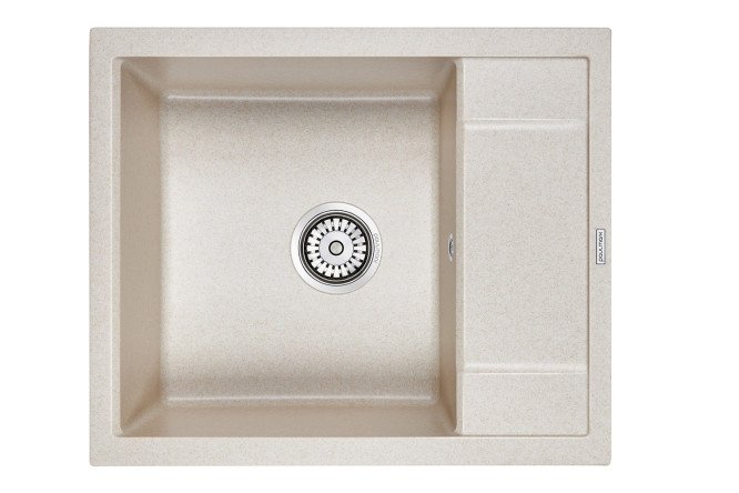 Изображение товара Врезная кухонная мойка PAULMARK Optimum PM216050-BE 60х50х20 см кварцевый композит