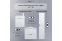 Тумба для ванной подвесная Modul 393020546 60 см, цвет каркаса белый матовый, фасада белый матовый