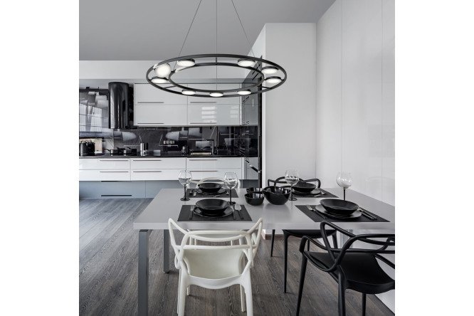 Фото 8 Светильник подвесной LED MAYTONI DECORATIVE LIGHTING Modern Fad 12 кв.м., 80х150х80 см, LED