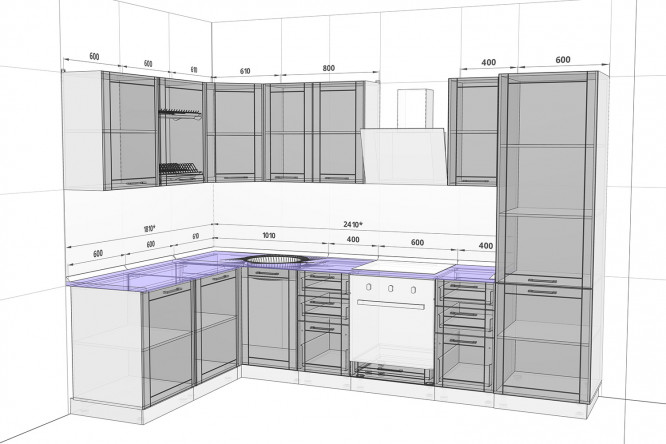 Заказать бесплатно проект кухни