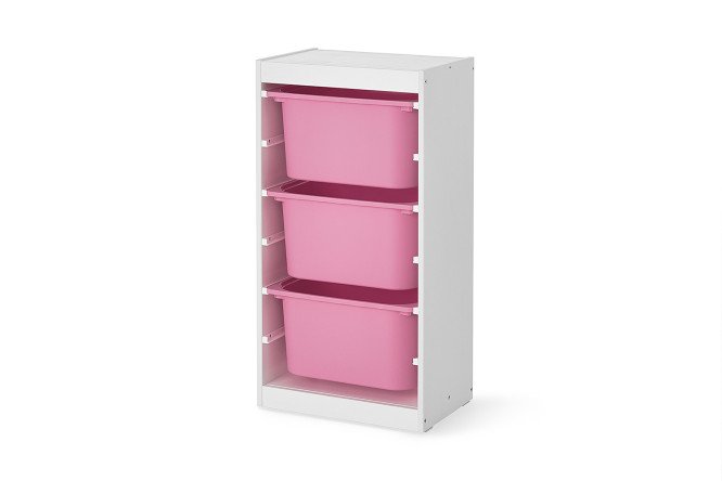 Изображение товара Стеллаж Макс с контейнерами 3 ящика компактный для хранения