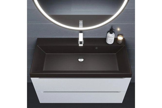 Фото 2 Раковина для ванной Classic Quartz 291030031 Полувстраиваемая, 90х15х45 см