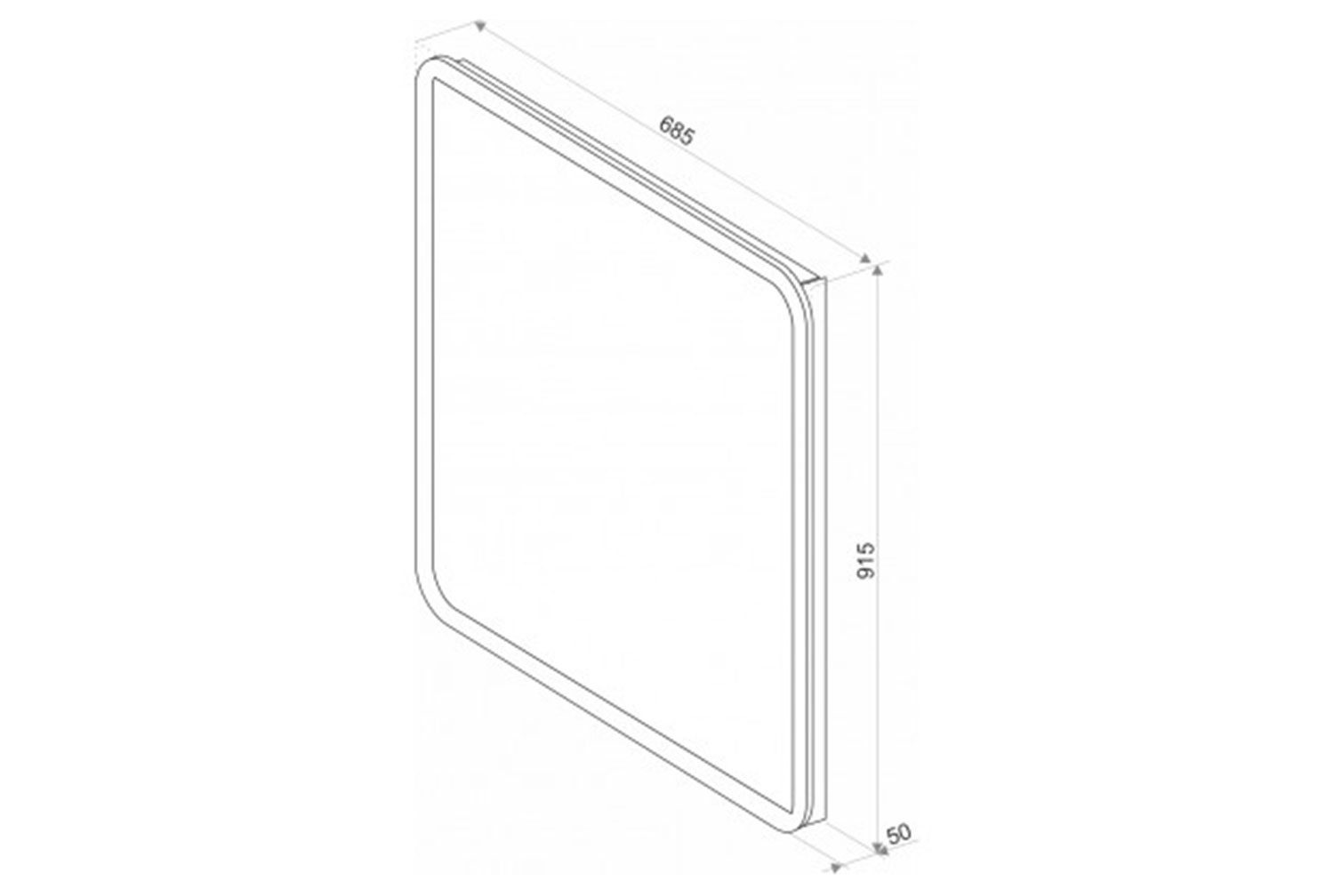 фото Зеркало arcos led hoff