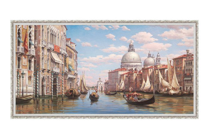 Изображение товара Репродукция в раме Чарующая Венеция 57х107 см