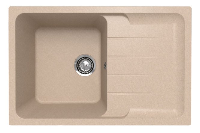 Изображение товара Врезная мойка Gerda с крылом 78x51x22 см кварцевый композит