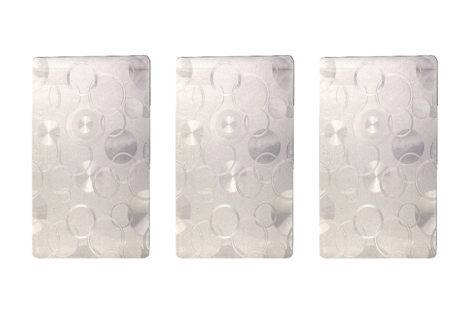 Изображение товара Набор салфеток Круги 43х0,04х28 см из ПВХ прозрачный серебристый серый