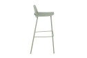 Барный стул Stool Group Mist 47х90х47 см, цвет сидушки серо-зелёный, ножек серо-зелёный