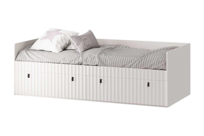 Изображение товара Кровать комбинированная Тиффани 90х200 см цвет кашемир стильная и практичная спальня