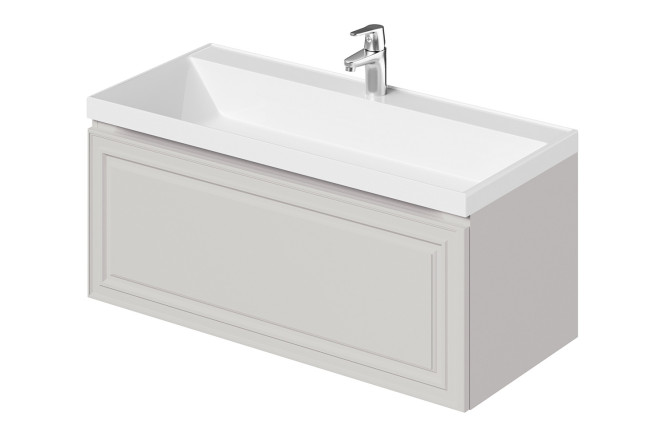 Изображение товара Тумба подвесная Verona 2.0 100.2 см, цвет каркаса керамик, фасада керамик