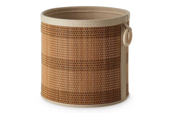 Изображение товара Корзина для хранения HOFF Malme 32х30х32 см из бамбука и ткани