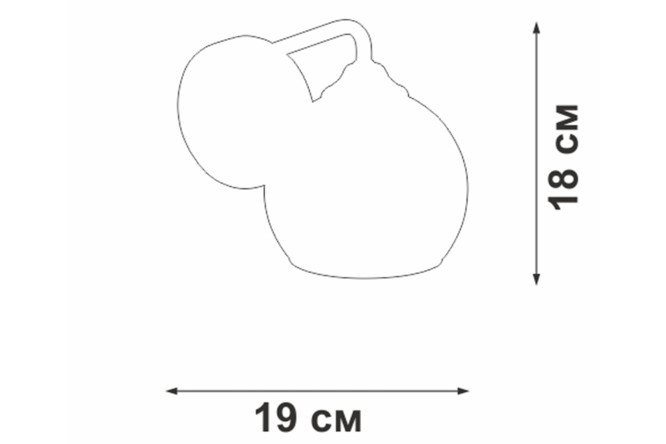 Светильник настенный VITALUCE V3096-9/1A 3 кв.м, E27