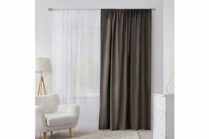 Изображение товара Штора на ленте ESTUDI BLANCO Josette 180x280 см серый