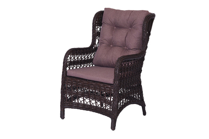 Изображение товара Кресло Кинг цвет мягких элементов коричневый