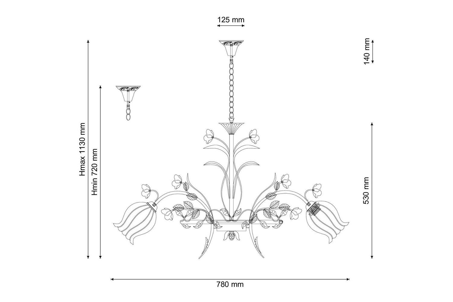 фото Люстра подвесная fiori di rose hoff