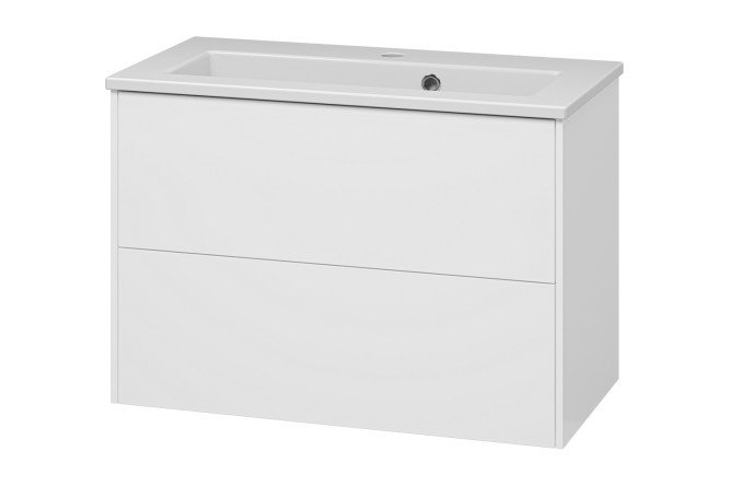 Изображение товара Подвесная тумба Toy 70 с двумя ящиками белая 71 см