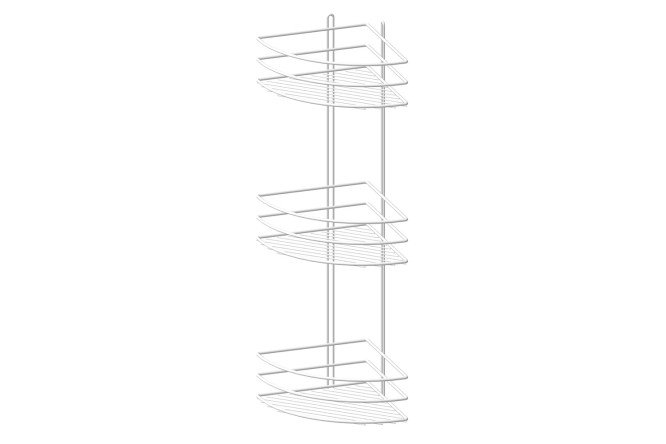 Изображение товара Полка угловая 3-ярусная настенная 20x66x20 см