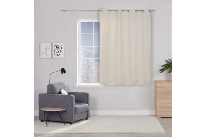 Изображение товара Штора для кухни MICASA Anastasio 150х180 см, 1 шт., цвет бежевый